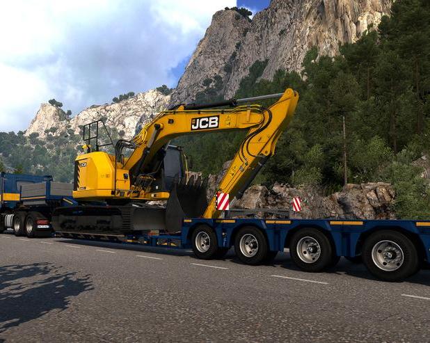 Для Euro Truck Simulator 2 вышло новое DLC с грузами от компании JCB